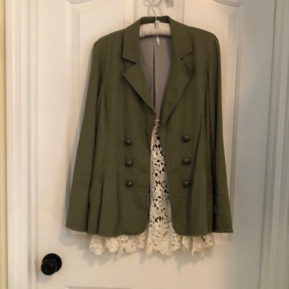 Free People women’s blazer with lace size XS